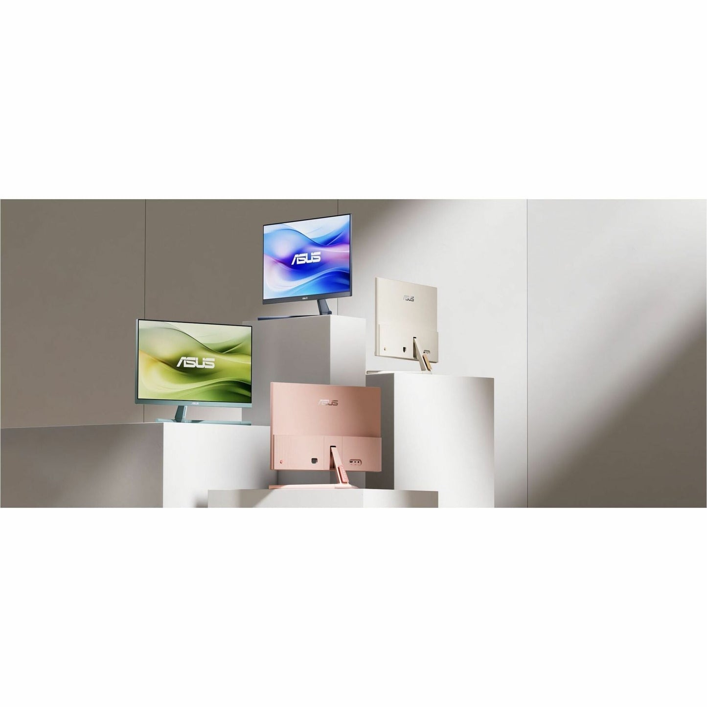 Asus VU249CFE-B 24" LED Monitor, Full HD IPS Display, 100Hz, Adaptive Sync, Height Adjustable, USB-C, Anti-Glare, Eye Care+, Flicker-Free, Quiet Blue - VU249CFEB (3 Year Warranty)