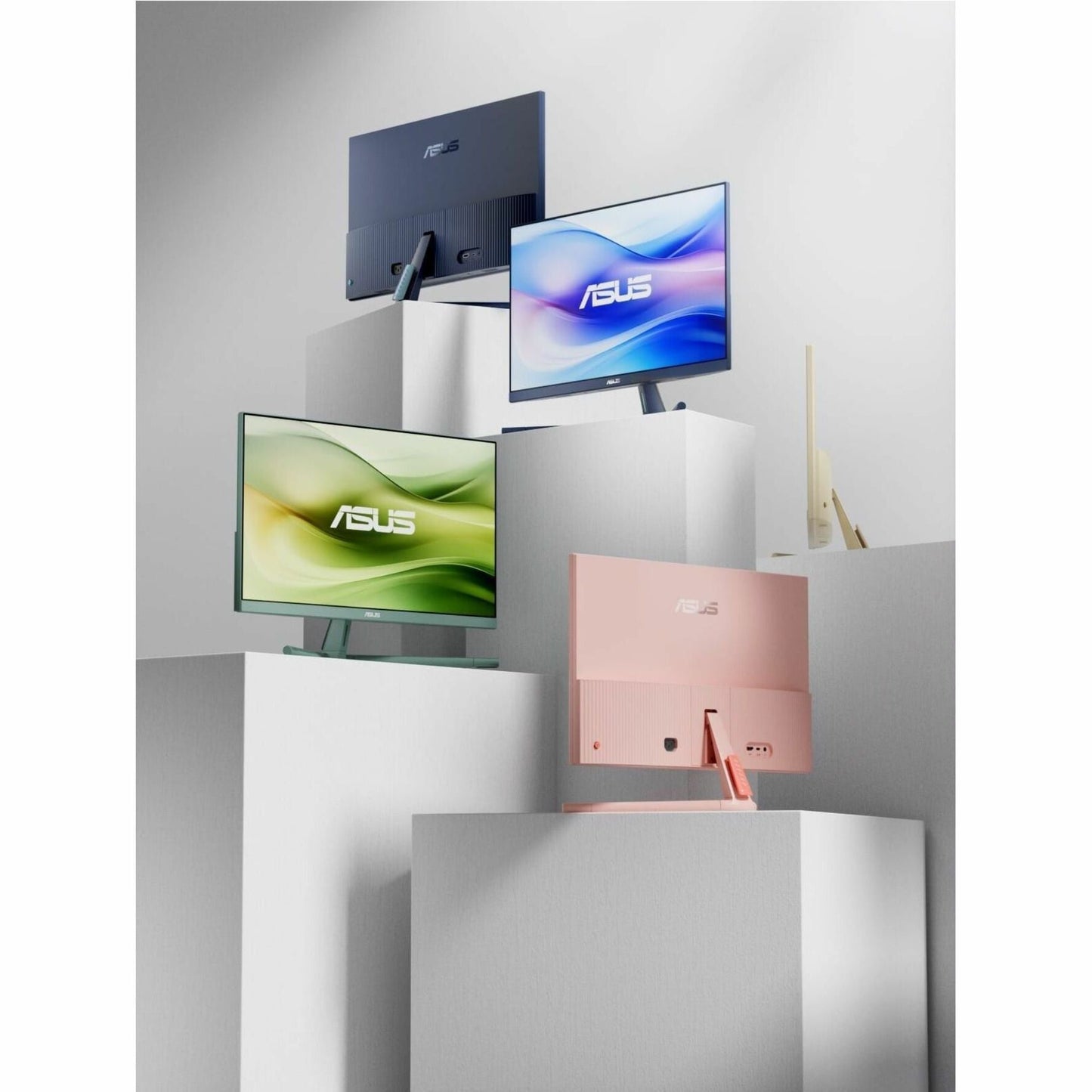 Asus VU249CFE-B 24" LED Monitor, Full HD IPS Display, 100Hz, Adaptive Sync, Height Adjustable, USB-C, Anti-Glare, Eye Care+, Flicker-Free, Quiet Blue - VU249CFEB (3 Year Warranty)