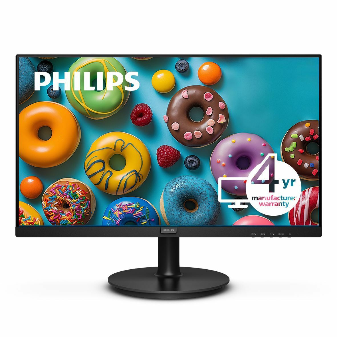 Philips V-line 271V8LBS 27" LED Monitor, Full HD VA Display, 100Hz, 4ms GTG, Adaptive Sync, Wide View 178°, LowBlue Mode, HDMI, Black (4 Year Warranty)