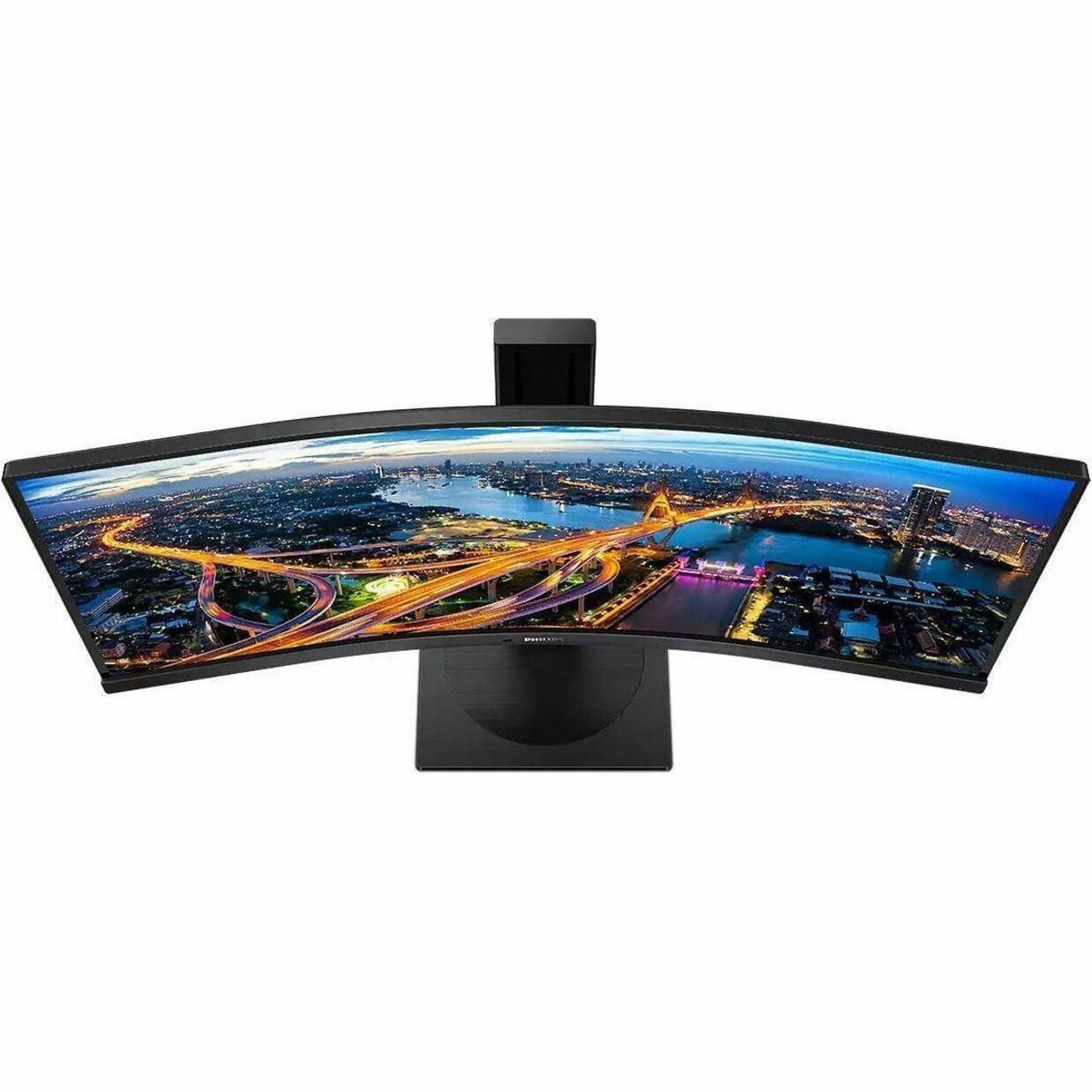 Philips B-Line 346B1C 34" Curved LED Monitor, WQHD 3440x1440, USB-C Docking, KVM Switch, Height Adjustable, MultiView, Flicker-Free, TAA Compliant - 346B1C/17 (4 Year Advance Replacement Warranty)