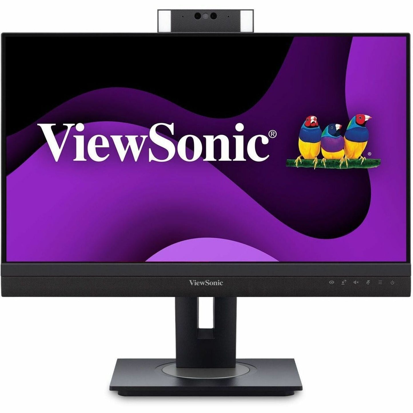 ViewSonic VG2457V 23.8" Video Conferencing LED Monitor, 1080p FHD, Windows Hello IR Webcam, 90W USB-C Docking, IPS, 100Hz, Built-in Speakers, Black - VG2457V (3 Year Warranty)