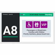 Sharp EP-C251 25.3" Digital Signage Display, 8K UHD ePaper Technology, Wireless/Bluetooth/USB-C, Zero Power Consumption, Landscape/Portrait, VESA Mount - EPC251 (1 Year Warranty)