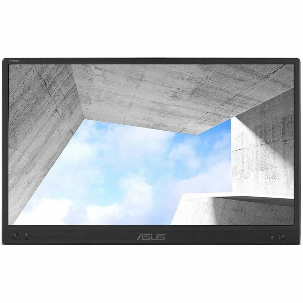 ASUS ZenScreen MB166CR 15.6" Portable LED Monitor, Full HD IPS, USB-C, 178° Wide View, Eye Care, Flicker-Free, Blue Light Filter, 360° Kickstand, Landscape/Portrait - MB166CR (3 Year Warranty)