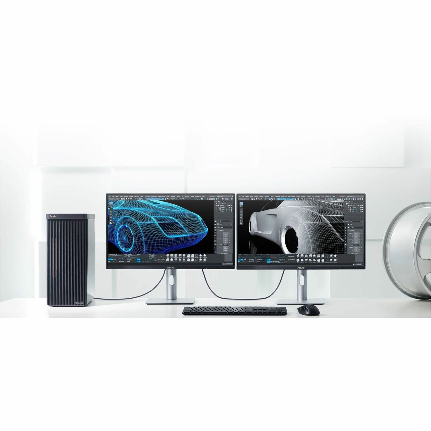 Asus ProArt PA278CFRV 27" Professional LED Monitor, WQHD 2560x1440, 100Hz, 95% DCI-P3, IPS, USB-C 96W PD, HDR400, Calman Verified, Ergonomic Stand - PA278CFRV Black (3 Year Warranty)