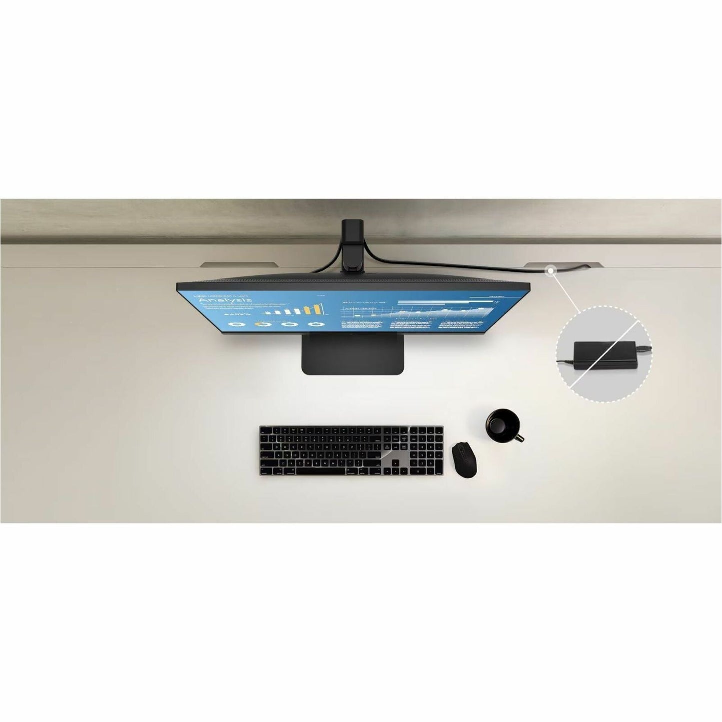 LG 24BA550-B 24" Full HD IPS LED Monitor, 1920x1080, 5ms Response, 178° Wide View, Height/Pivot/Tilt/Swivel, USB Hub, HDMI/DisplayPort/VGA, Flicker-Free, Office Use - 24BA550-B (1 Year Warranty)