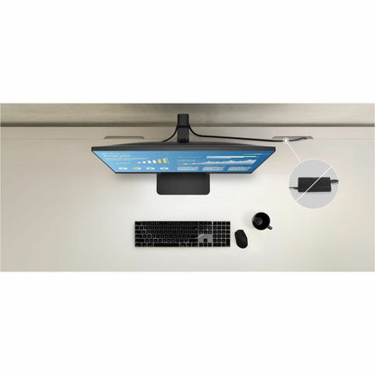 LG 24BA550-B 24" Full HD IPS LED Monitor, 1920x1080, 5ms Response, 178° Wide View, Height/Pivot/Tilt/Swivel, USB Hub, HDMI/DisplayPort/VGA, Flicker-Free, Office Use - 24BA550-B (1 Year Warranty)