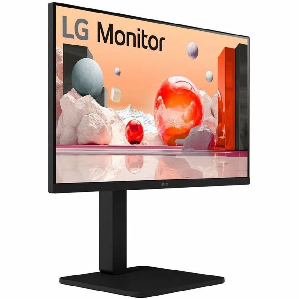 LG 24BA550-B 24" Full HD IPS LED Monitor, 1920x1080, 5ms Response, 178° Wide View, Height/Pivot/Tilt/Swivel, USB Hub, HDMI/DisplayPort/VGA, Flicker-Free, Office Use - 24BA550-B (1 Year Warranty)