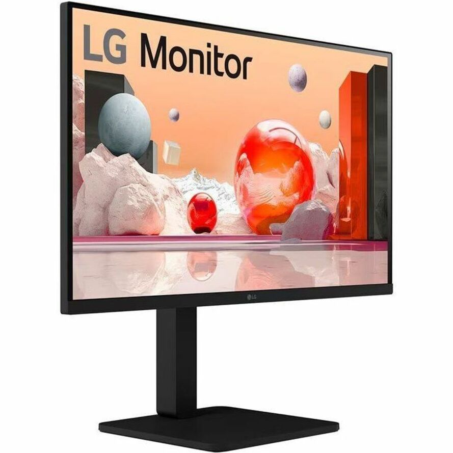 LG 27BA550-B 27" IPS LCD Monitor, Full HD 1920x1080, 100Hz, Built-in Speakers, USB Hub, Height/Pivot/Tilt/Swivel Stand, HDMI/DP/VGA, Matte Black (3 Year Warranty)