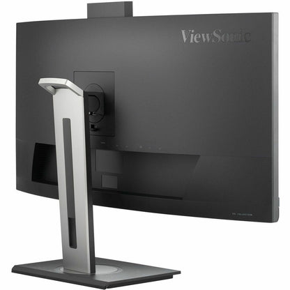 ViewSonic VG3457CV 34" Ultrawide QHD LED Monitor, Video Conferencing Docking Display, Windows Hello IR Webcam, 100W USB-C, 1440p Curved Screen, Built-in Speakers, RJ45 - VG3457CV Black (3 Year Warranty)