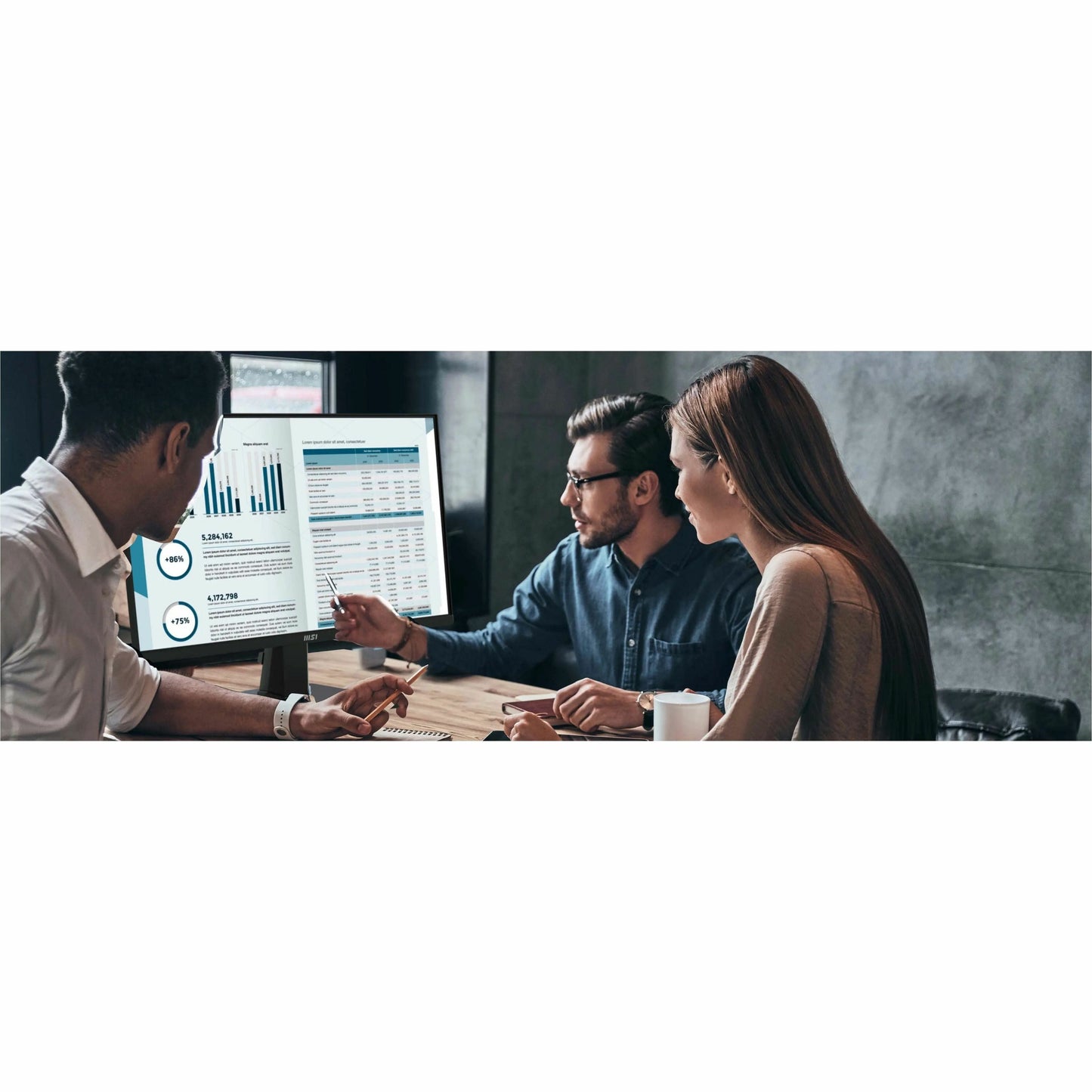 MSI PRO MP245G 24" IPS FHD Business Monitor, 100Hz, 1ms MPRT, Adaptive-Sync, Height/Tilt Adjustable, Built-in Speakers, VESA Mount, EPEAT Silver, HDMI/DisplayPort, Black - PROMP245G (1 Year Warranty)