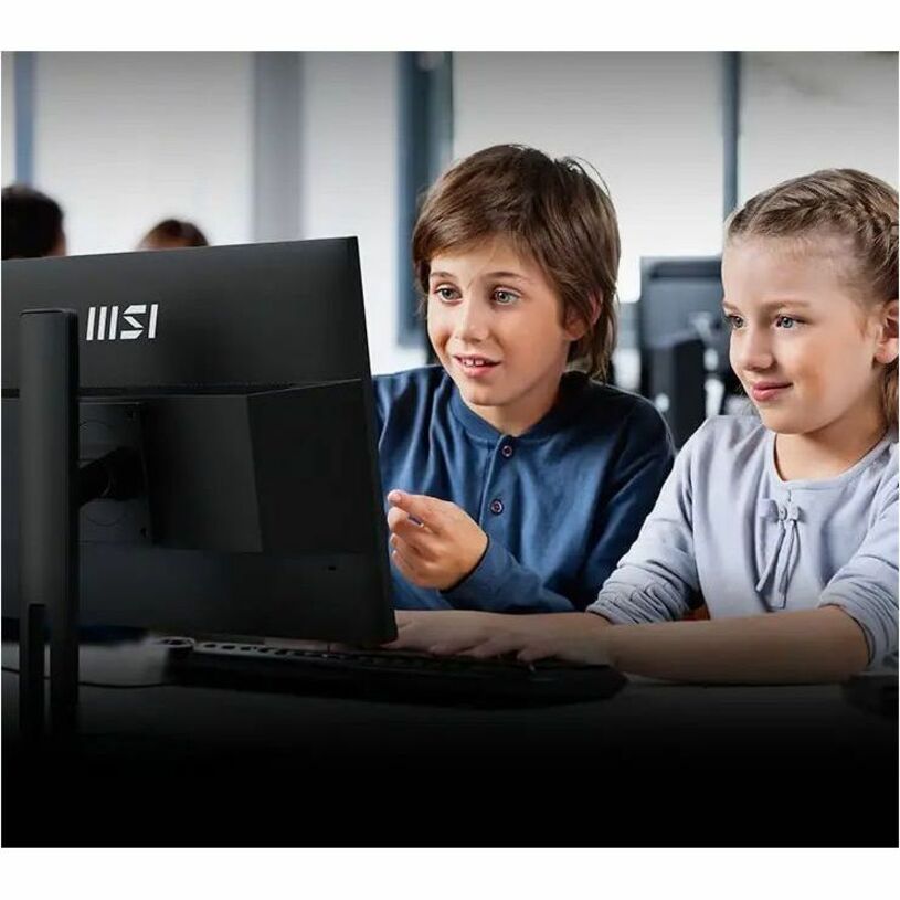 MSI Pro MP245PG 24" Full HD IPS LCD Monitor, 100Hz, 1ms MPRT, Ergonomic Design, Eye Care Technology, 300 Nit, Adaptive Sync, Built-in Speakers, VESA Mount - Black - PROMP245PG (1 Year Warranty)