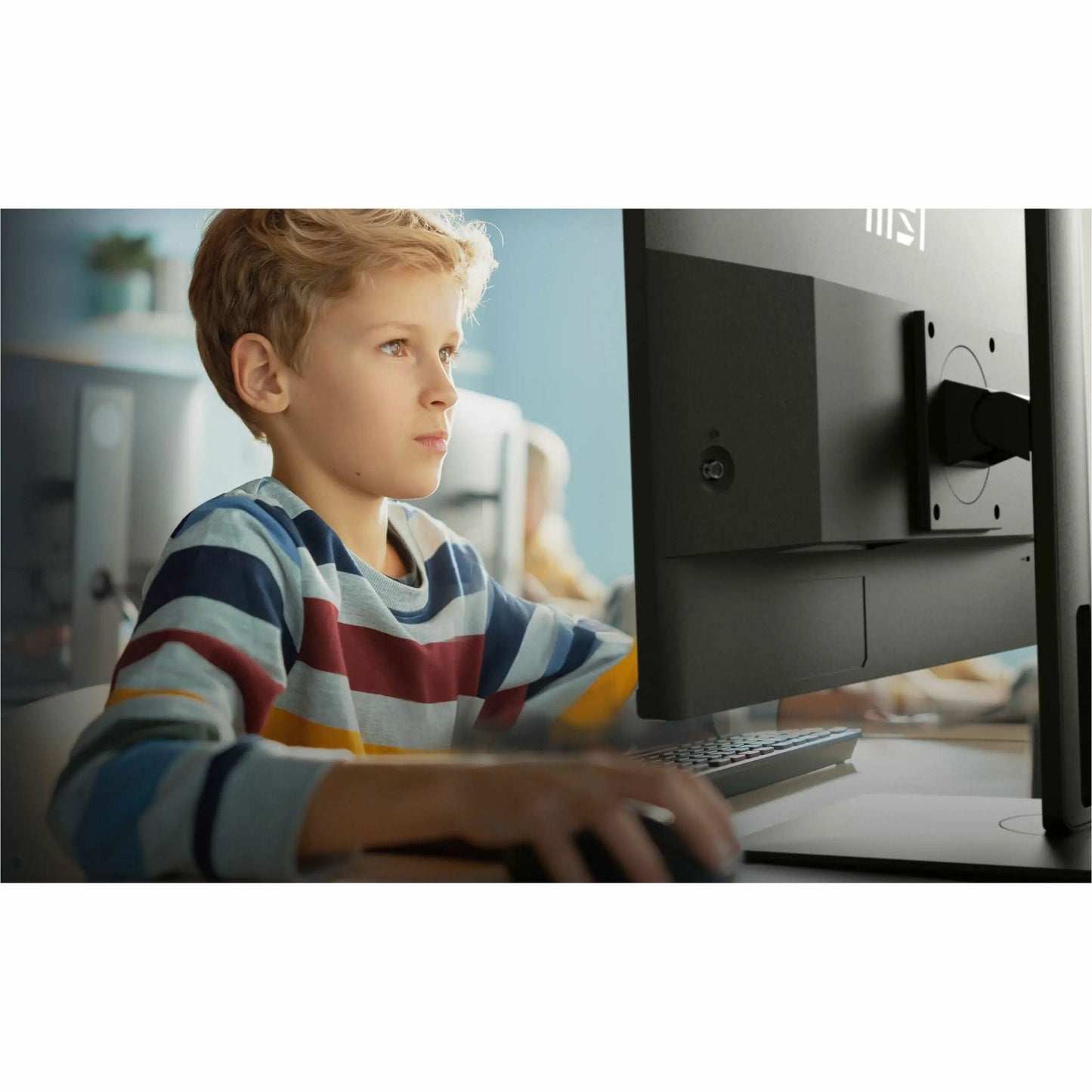 MSI Pro MP245PG 24" Full HD IPS LCD Monitor, 100Hz, 1ms MPRT, Ergonomic Design, Eye Care Technology, 300 Nit, Adaptive Sync, Built-in Speakers, VESA Mount - Black - PROMP245PG (1 Year Warranty)