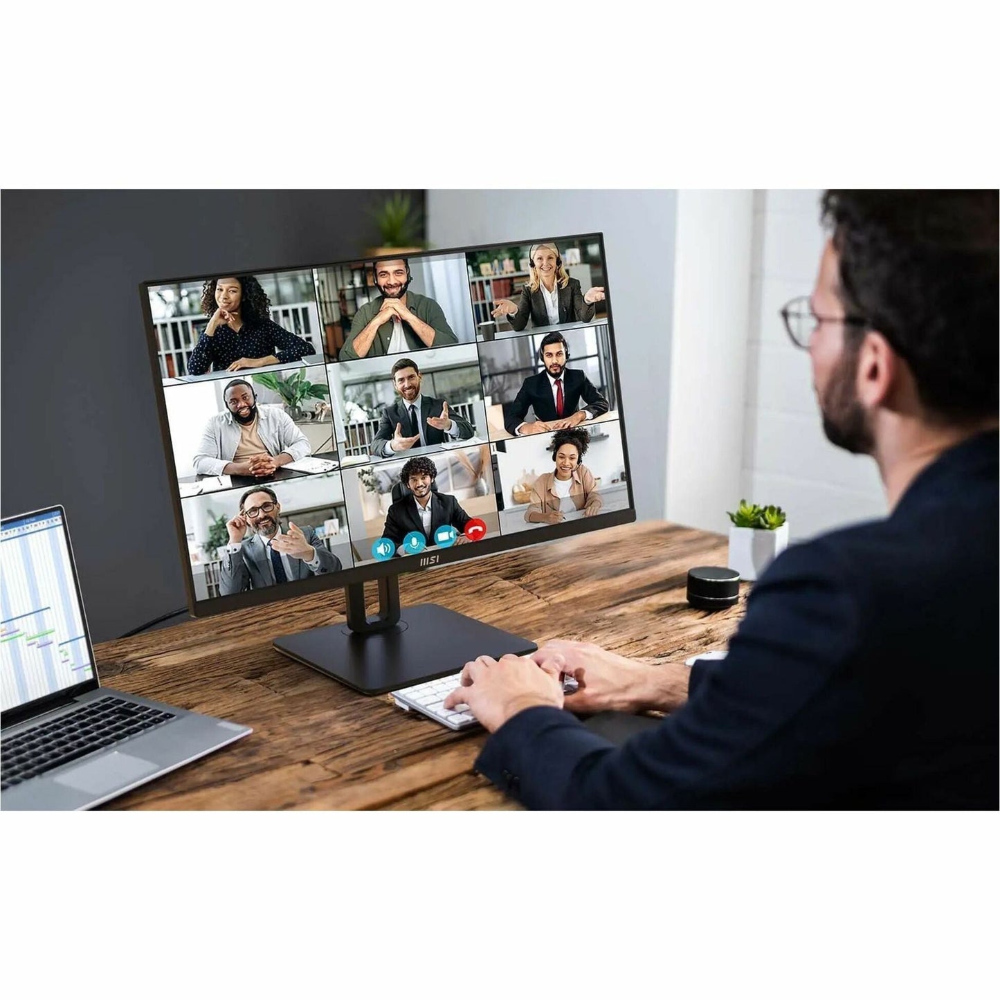 MSI Pro MP245PG 24" Full HD IPS LCD Monitor, 100Hz, 1ms MPRT, Ergonomic Design, Eye Care Technology, 300 Nit, Adaptive Sync, Built-in Speakers, VESA Mount - Black - PROMP245PG (1 Year Warranty)