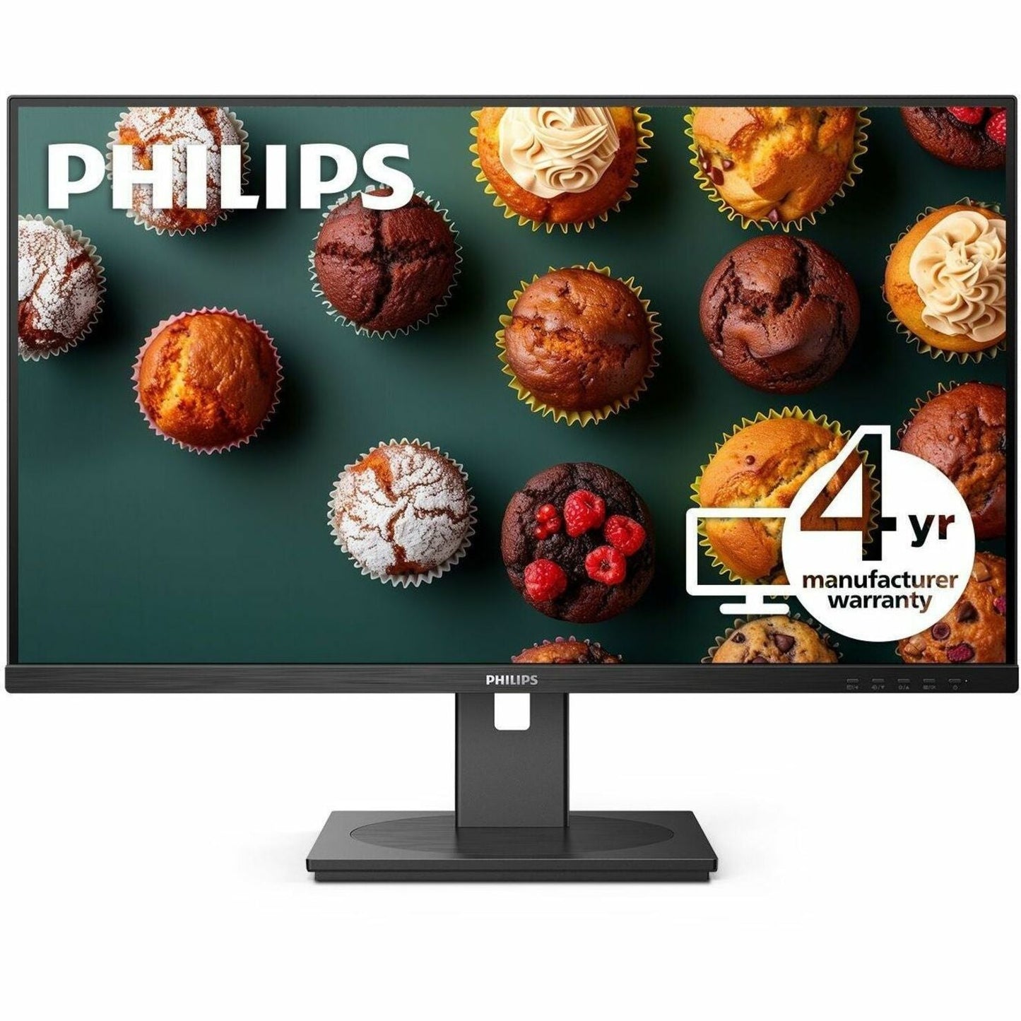 Philips 32B1U3900 4K UHD 32" LED Business Monitor, USB-C Docking, VA Panel, 1.07B Colors, 350 Nit, 75Hz, HDMI/DP, Built-in Speakers, Ergonomic Stand - Black (3 Year Warranty)