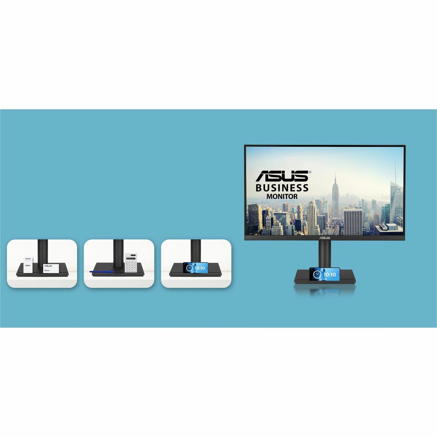 Asus VA27UCPS 27" 4K UHD IPS Business Monitor, USB-C 65W Power Delivery, HDR-10, Ergonomic Design, Flicker Free, Blue Light Filter (1 Year Warranty)