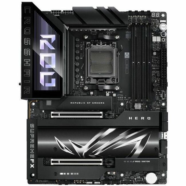 ASUS ROGCROSSHAIRX870EHERO AMD X870E Socket AM5 Gaming Desktop Motherboard