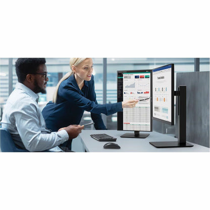 LG 24BA850-B 24" Business LCD Monitor, Full HD IPS, Built-in FHD Webcam/Mic/Speakers, USB-C 90W, 100Hz, RJ45, 6 USB Ports, Height/Pivot/Tilt/Swivel Stand, EPEAT, Black
