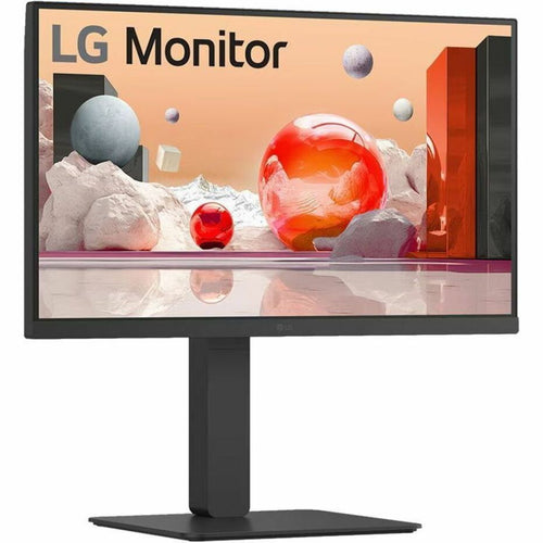 LG 24BA850-B 24" Business LCD Monitor, Full HD IPS, Built-in FHD Webcam/Mic/Speakers, USB-C 90W, 100Hz, RJ45, 6 USB Ports, Height/Pivot/Tilt/Swivel Stand, EPEAT, Black