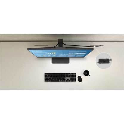 LG 24BA850-B 24" Business LCD Monitor, Full HD IPS, Built-in FHD Webcam/Mic/Speakers, USB-C 90W, 100Hz, RJ45, 6 USB Ports, Height/Pivot/Tilt/Swivel Stand, EPEAT, Black