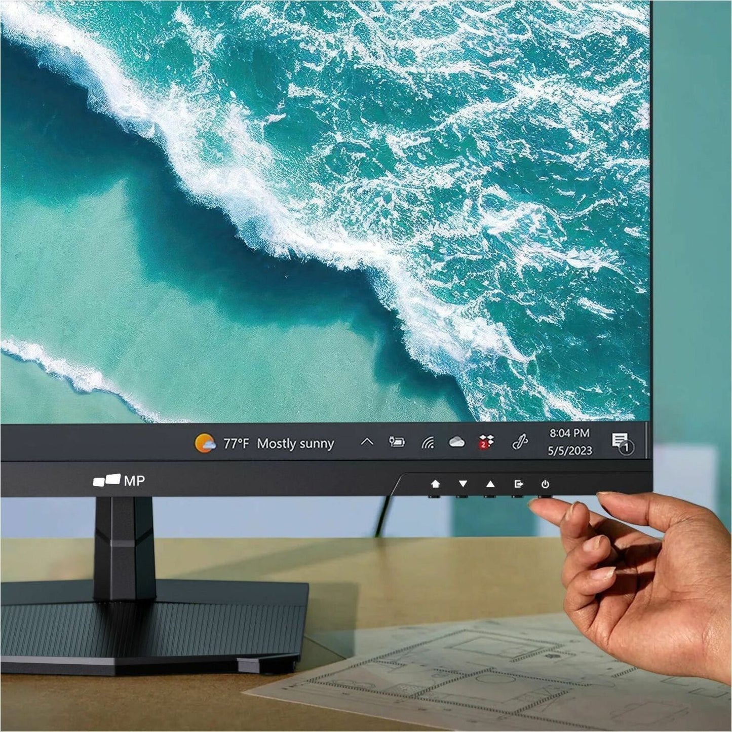 Mobile Pixels 27" 4K UHD LED Gaming Monitor, IPS Display, 3840x2160, 125% sRGB, Height & Tilt Adjustable Stand, 2x HDMI 2.0, 2x DisplayPort, Wall Mountable - 116-1004P01 (1 Year Warranty)