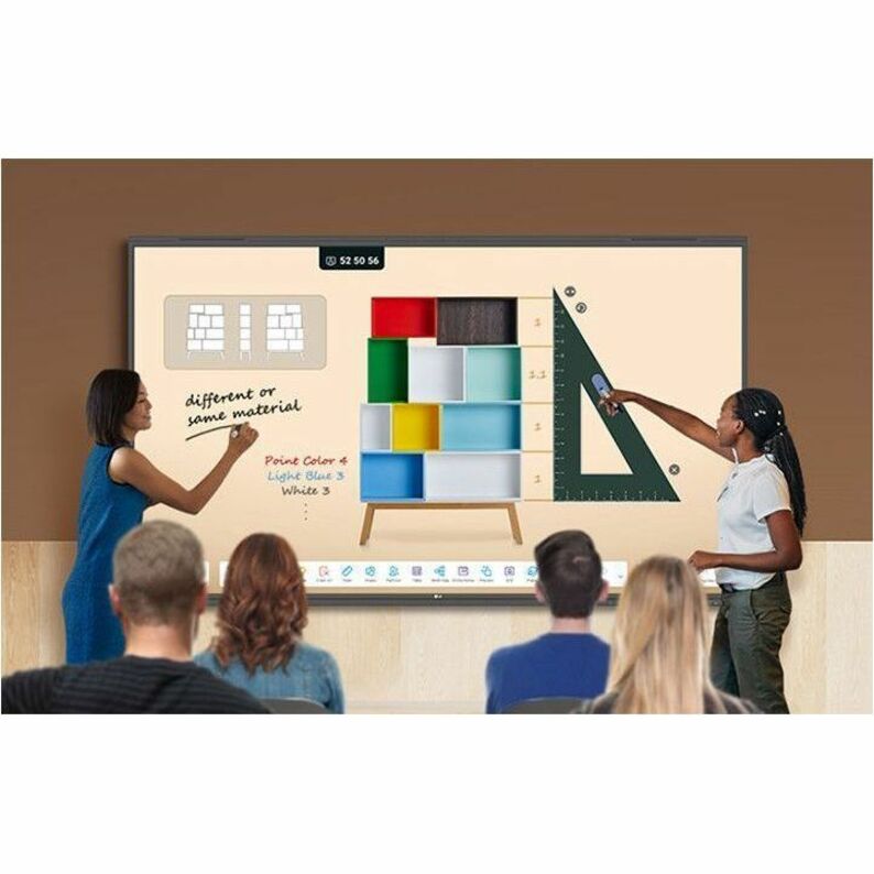 LG CreateBoard 65-inch Interactive Collaboration Display, Enhances Teamwork, 65TR3PN-B (1 Year Warranty)