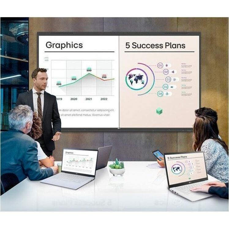 LG CreateBoard 65-inch Interactive Collaboration Display, Enhances Teamwork, 65TR3PN-B (1 Year Warranty)