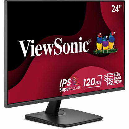 ViewSonic VA2456A-MHD 24-Inch LED Monitor, 1080p IPS Display, 120Hz Refresh Rate, Eye Care Technology, Multiple Inputs HDMI/DisplayPort/VGA, Built-in Speakers, VESA Mount (3 Year Warranty)