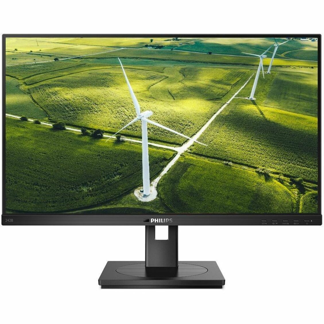 Philips B-Line 242B1G 23.8" IPS LED Monitor, 1920x1080 Full HD, PowerSensor, LowBlue Mode, Eye Comfort, 75Hz, Height Adjustable, HDMI/DP/VGA, Built-in Speakers, Energy Star, Black - 242B1G (4 Year Warranty)