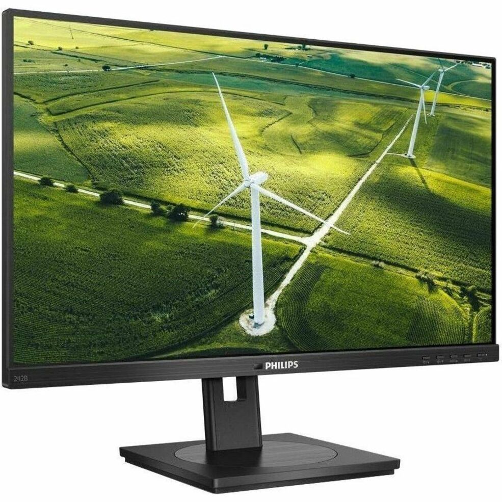 Philips B-Line 242B1G 23.8" IPS LED Monitor, 1920x1080 Full HD, PowerSensor, LowBlue Mode, Eye Comfort, 75Hz, Height Adjustable, HDMI/DP/VGA, Built-in Speakers, Energy Star, Black - 242B1G (4 Year Warranty)