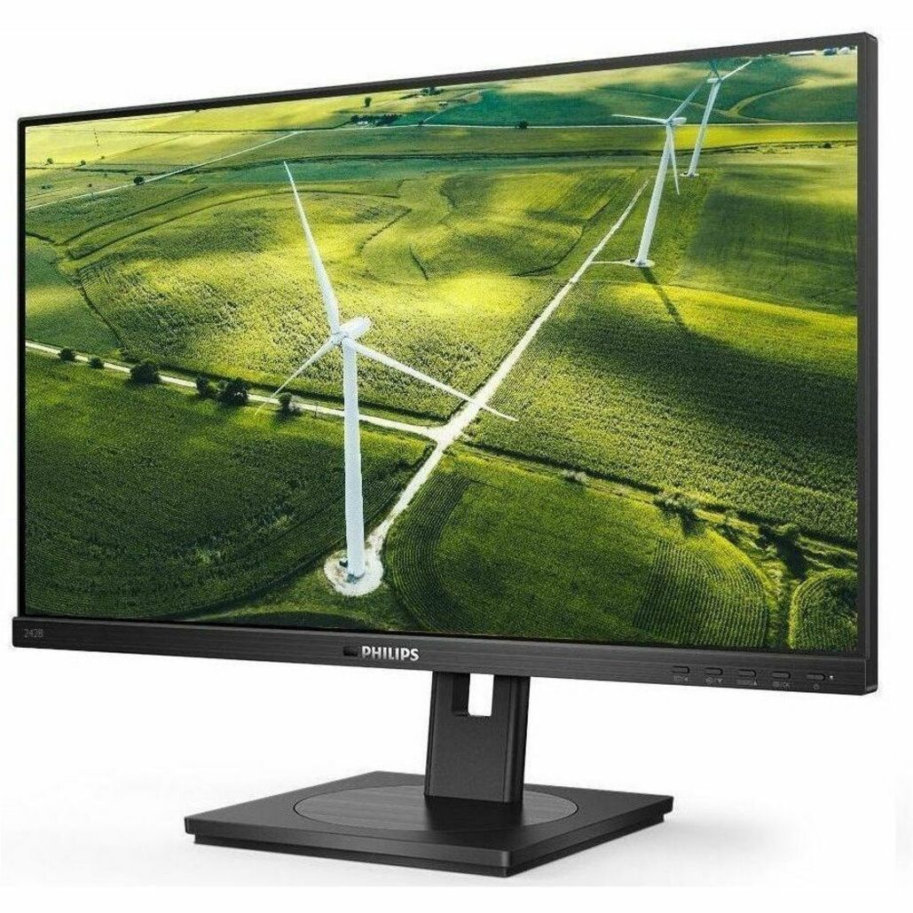 Philips B-Line 242B1G 23.8" IPS LED Monitor, 1920x1080 Full HD, PowerSensor, LowBlue Mode, Eye Comfort, 75Hz, Height Adjustable, HDMI/DP/VGA, Built-in Speakers, Energy Star, Black - 242B1G (4 Year Warranty)