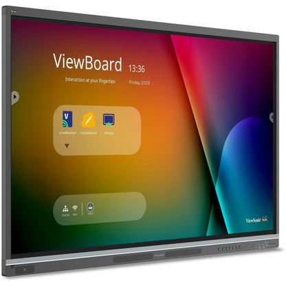 ViewSonic IFP5551 55 Inch 4K ViewBoard Interactive Smart Board with Integrated Education Software, Android 14, Google EDLA, 50-Point Touch, Built-in Microphone, HDMI, VGA, USB Hub, and USB C Inputs