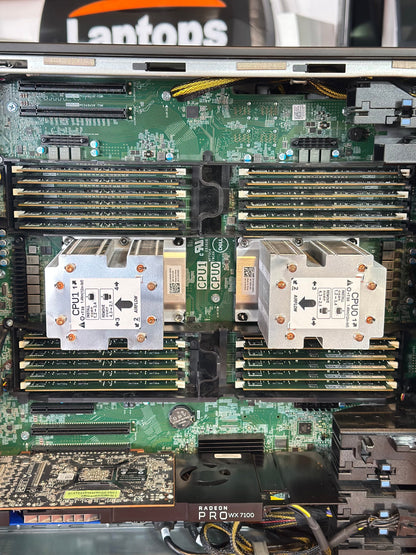 TOWER DELL PRECISION 7920 DUAL CPU XEON NEON GLOD X2 6142 192GB RAM VGA RADEON WX7100 DESKTOP