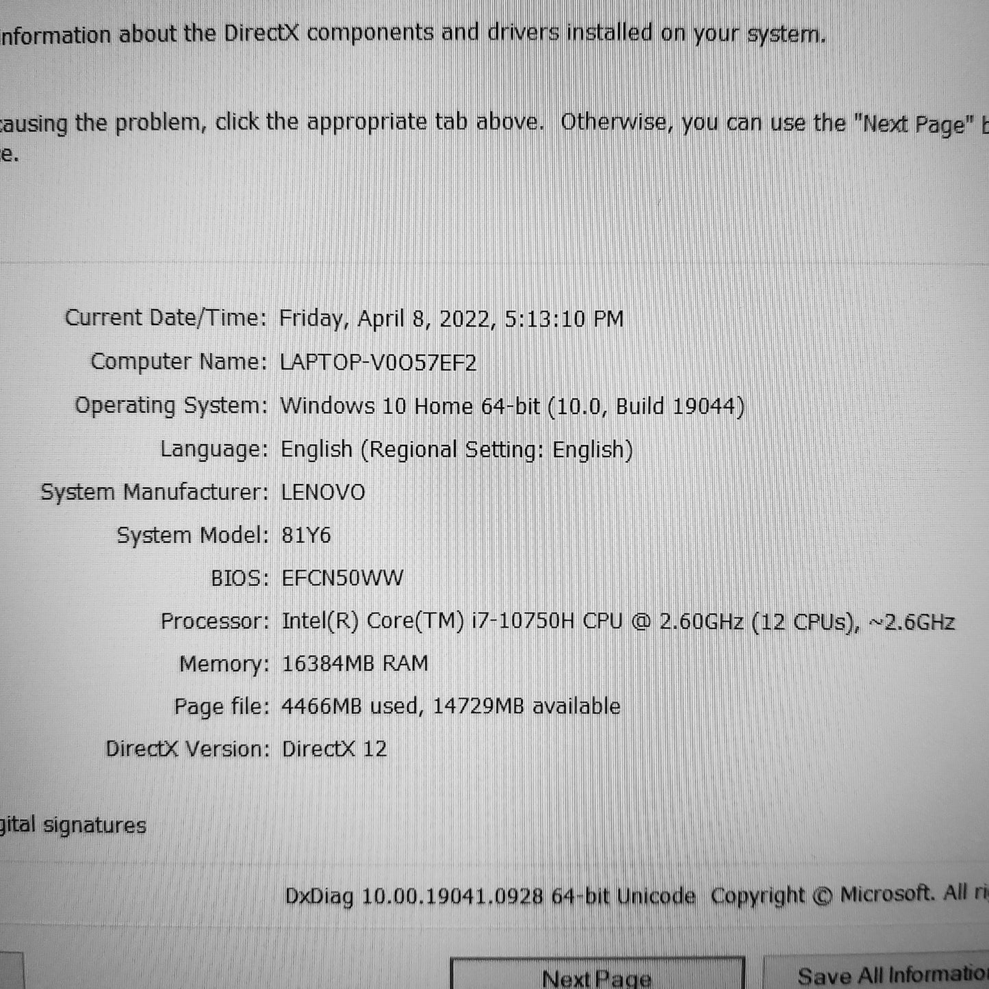 Lenovo Legion 5 i7-10750H GTX 1660 Ti Gaming Laptop (Open Box)