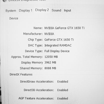 Dell G3 3500 i7-10750h Gtx 1650 Ti 120hz Gaming Laptop (Open Box)