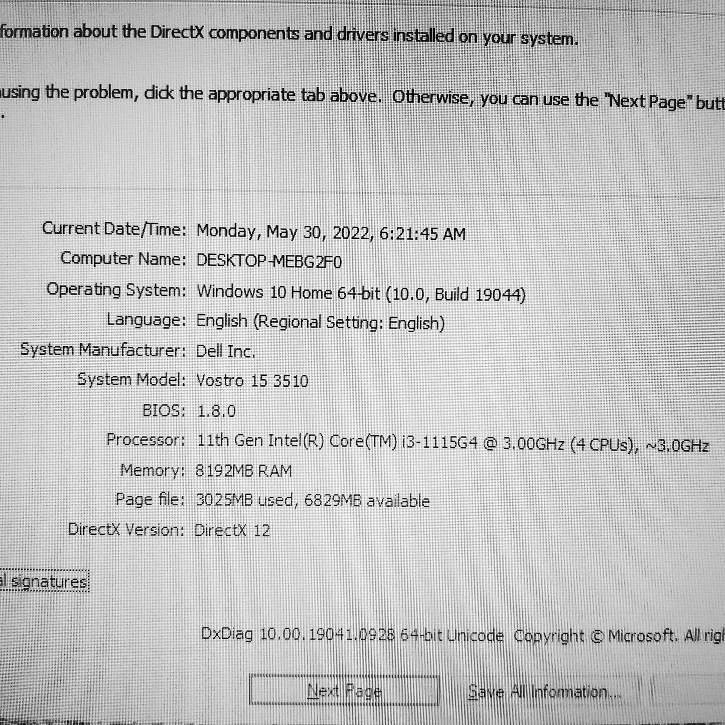 Dell Vostro 15 3510 11TH Gen Cpu 15.6" Laptop Offers (New Open Box)
