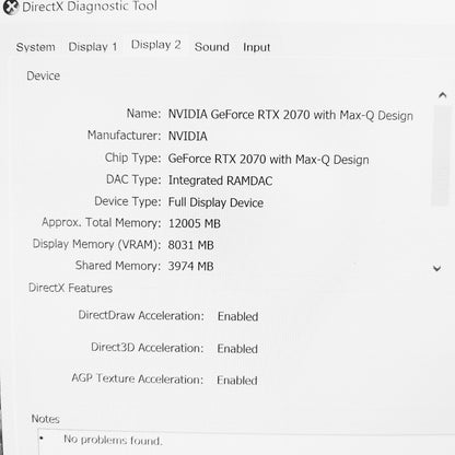 Alienware M15 i9-9880H RTX 2070 4K Gaming Laptop (Used Very Clean)