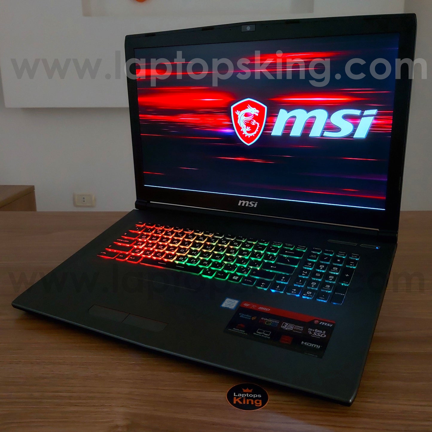 MSI GF72 8RD i7-8750h GTX 1050 Ti SteelSeries 120Hz 17.3" Gaming Laptop (Used Very Clean)