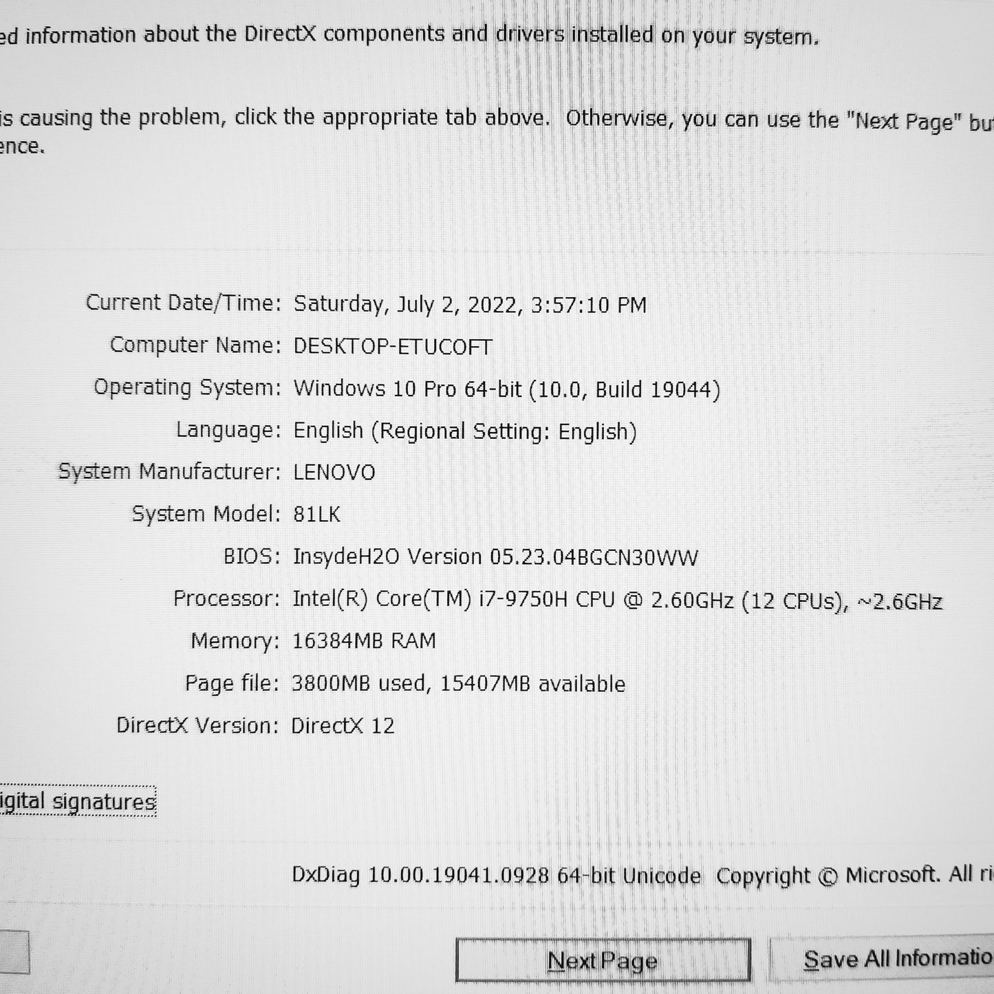 Lenovo IdeaPad L340 81LK i7- 9750H Gtx 1650 Gaming Laptop (New Open Box)