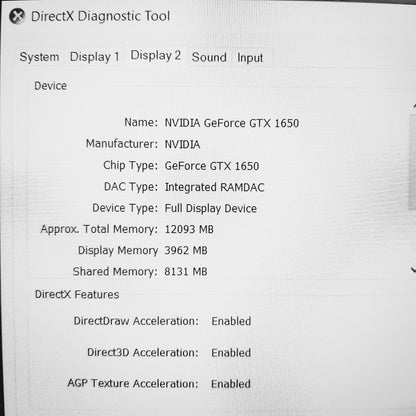 Lenovo IdeaPad L340 81LK i7- 9750H Gtx 1650 Gaming Laptop (New Open Box)