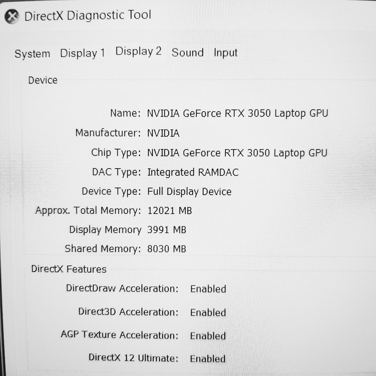 Asus F15 Tuf Dash i7-11370h Rtx 3050 144hz Gaming Laptop (New)