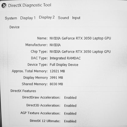 Asus F15 Tuf Dash i7-11370h Rtx 3050 144hz Gaming Laptop (New)