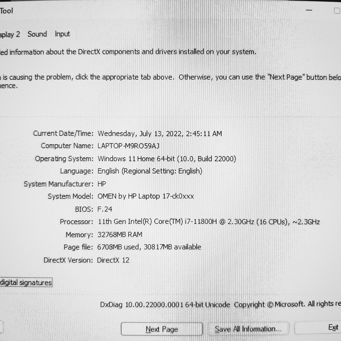 HP Omen 17-CK0 i7-11800H RTX 3060 144Hz Gaming Laptop Offers (New)