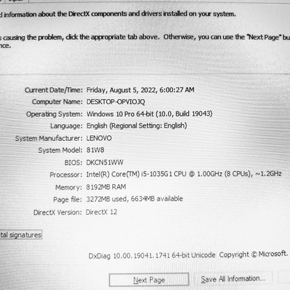 Lenovo IdeaPad S145 81W8 i5-1035G1 Laptop (Used Very Clean)