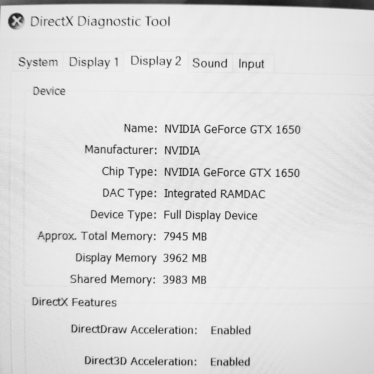 Dell G15 5510 Core i5-10200H GTX 1650 120Hz Gaming Laptop (Open Box)