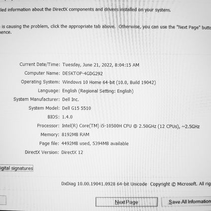 Dell G15 5510 Core i5-10500H RTX 3050 Ti 120Hz Gaming Laptop Offers (Open Box)