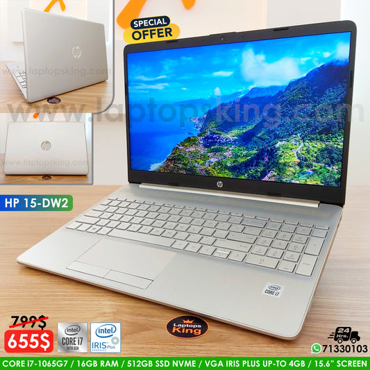 HP 15-DW2 i7-1065G7 Iris Plus Laptop Offer (New Open Box)