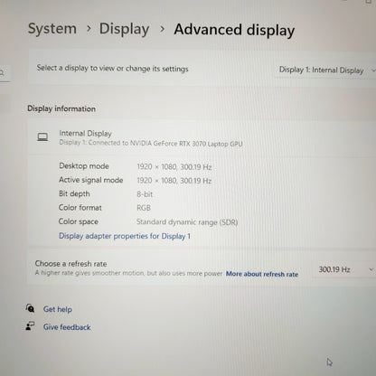Alienware M15 R4 i7-10870h Rtx 3070 300hz Gaming Laptop (Open Box)
