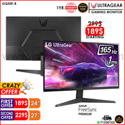 LG GQ50F-B UltraGear Fhd 165hz 1ms Mbr Borderless Gaming Monitors (Brand New)