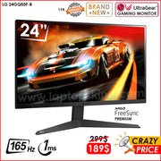 LG 24GQ50F-B UltraGear Fhd 165hz 1ms Mbr Borderless Gaming Monitor (Brand New)