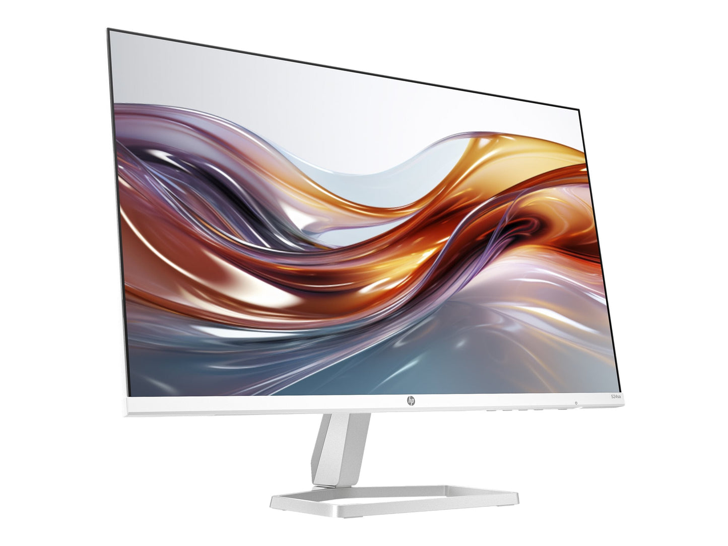 HP Series 5 524sa 24" FHD LED Monitor, IPS Display, 100Hz Refresh Rate, 300 Nits, Built-in Speakers, 99% sRGB, Eye Care Technology, White - 94C36AA#ABA (1 Year Warranty)
